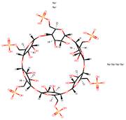 α-cyclodextrin phosphate sodium salt (DS~2-6)