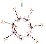 Sulfobutylated β-cyclodextrin sodium salt (DS~6)