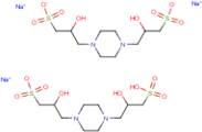 Piperazine-N,N'-bis(2-hydroxypropanesulphonic acid)sesquisodium salt