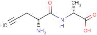 (2R)-2-[[(2R)-2-Aminopent-4-ynoyl]amino]propanoic acid