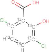 3,6-Dichloro-2-hydroxybenzoic-[13C6] Acid