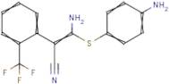 3-Amino-3-((4-aminophenyl)thio)-2-(2-(trifluoromethyl)phenyl)acrylonitrile
