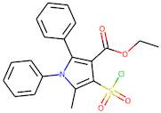 Ethyl 4-(chlorosulphonyl)-1,2-diphenyl-5-methyl-1H-pyrrole-3-carboxylate