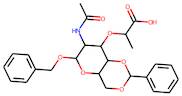 2-([7-(Acetylamino)-6-(benzyloxy)-2-phenylperhydropyrano[3,2-d][1,3]dioxin-8-yl]oxy)propanoic acid