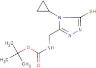 5-(N-tert-Butoxycarbonylaminomethyl)-4-cyclopropyl-1,2,4-triazole-3-thiol