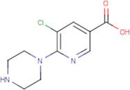 5-Chloro-6-(piperazin-1-yl)nicotinic acid