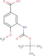 3-Amino-4-methoxybenzoic acid, N-BOC protected
