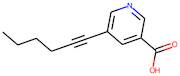 5-Hex-1-yn-ylpyridine-3-carboxylic acid