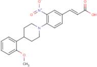 4'-[4-(2-Methoxyphenyl)-1-piperidinyl]-3'-nitrocinnamic acid