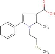 2-Methyl-1-(2-methylthioethyl)-5-phenylpyrrole-3-carboxylic acid