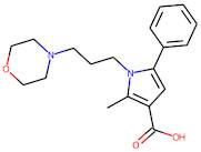 2-Methyl-1-[3-(morpholin-4-yl)prop-1-yl]-5-phenyl-1H-pyrrole-3-carboxylic acid