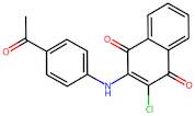 2-(4-Acetylanilino)-3-Chloronaphthalene-1,4-Dione