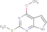 4-Methoxy-2-methylsulphanyl-7H-pyrrolo[2,3-d]pyrimidine