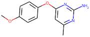 2-Amino-4-(4-methoxyphenoxy)-6-methylpyrimidine