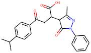 4-[4-(isopropyl)phenyl]-2-[3-methyl-5-oxo-1-phenyl(2-pyrazolin-4-yl)]-4-oxobutanoic acid