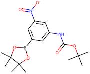 3-Amino-5-nitrobenzeneboronic acid, pinacol ester N-BOC protected