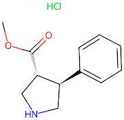 (3R,4S)-rel-4-Phenyl-3-pyrrolidinecarboxylic acid methyl ester monohydrochloride