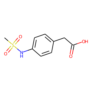 4-[(Methylsulphonyl)amino]phenylacetic acid