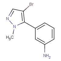 3-(4-Bromo-1-methyl-1H-pyrazol-5-yl)aniline