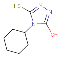 4-Cyclohexyl-5-mercapto-4H-1,2,4-triazol-3-ol