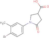 1-(4-Bromo-3-methylphenyl)-5-oxopyrrolidine-3-carboxylic acid