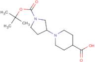 1-[1-(tert-Butoxycarbonyl)pyrrolidin-3-yl]piperidine-4-carboxylic acid