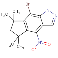 8-Bromo-5,5,7,7-tetramethyl-4-nitro-1,5,6,7-tetrahydrocyclopenta[f]indazole