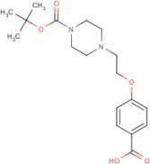 4-[2-{4-(tert-Butyloxycarbonyl)piperazin-1-yl}ethoxy]benzoic acid