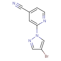 2-(4-Bromo-1H-pyrazol-1-yl)isonicotinonitrile