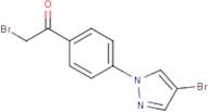 2-Bromo-1-[4-(4-bromo-1H-pyrazol-1-yl)phenyl]ethanone