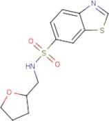 N-(Tetrahydrofuran-2-ylmethyl)-1,3-benzothiazole-6-sulfonamide