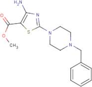 Methyl 4-amino-2-(4-benzylpiperazin-1-yl)-1,3-thiazole-5-carboxylate