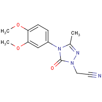 [4-(3,4-Dimethoxyphenyl)-3-methyl-5-oxo-4,5-dihydro-1H-1,2,4-triazol-1-yl]acetonitrile