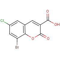 8-Bromo-6-chlorocoumarin-3-carboxylic acid