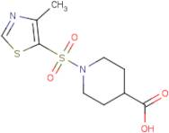 1-[(4-Methyl-1,3-thiazol-5-yl)sulfonyl]piperidine-4-carboxylic acid