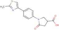 1-[4-(2-Methyl-1,3-thiazol-4-yl)phenyl]-5-oxopyrrolidine-3-carboxylic acid