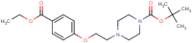 Ethyl 4-[2-{4-(tert-butyloxycarbonyl)piperazin-1-yl}ethoxy]benzoate