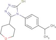 4-(4-Isopropylphenyl)-5-tetrahydro-2H-pyran-4-yl-4H-1,2,4-triazole-3-thiol