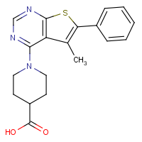 1-(5-Methyl-6-phenylthieno[2,3-d]pyrimidin-4-yl)piperidine-4-carboxylic acid