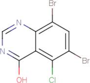 6,8-Dibromo-5-chloroquinazolin-4-ol