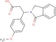 3-(4-Methoxyphenyl)-3-(1-oxo-1,3-dihydro-2H-isoindol-2-yl)propanoic acid