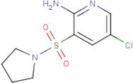 5-Chloro-3-(pyrrolidin-1-ylsulfonyl)pyridin-2-amine