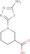 1-(5-Amino-1,3,4-thiadiazol-2-yl)piperidine-3-carboxylic acid