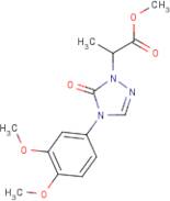 Methyl 2-[4-(3,4-dimethoxyphenyl)-5-oxo-4,5-dihydro-1H-1,2,4-triazol-1-yl]propanoate