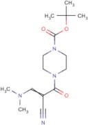 tert-Butyl 4-[2-cyano-3-(dimethylamino)prop-2-enoyl]piperazine-1-carboxylate
