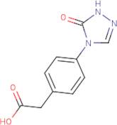 [4-(5-Oxo-1,5-dihydro-4H-1,2,4-triazol-4-yl)phenyl]acetic acid