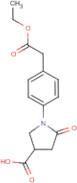 1-[4-(2-Ethoxy-2-oxoethyl)phenyl]-5-oxopyrrolidine-3-carboxylic acid