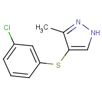 4-[(3-Chlorophenyl)thio]-3-methyl-1H-pyrazole