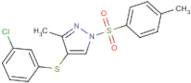 4-[(3-Chlorophenyl)thio]-3-methyl-1-[(4-methylphenyl)sulfonyl]-1H-pyrazole