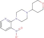 1-(3-Nitropyridin-2-yl)-4-tetrahydro-2H-pyran-4-ylpiperazine